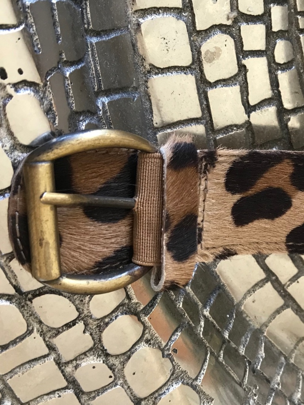 BOHO-CHIC STUART WEITZMAN CALF HAIR LEOPARD ESPADRILLE WEDGE STATEMENT SANDAL - Picture 4 of 14